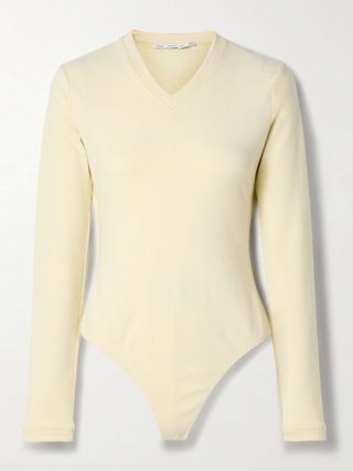 Delaney Ribbed Brushed-Jersey Bodysuit