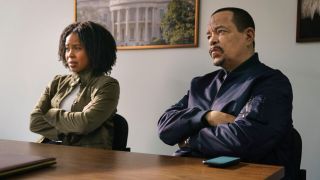 Danielle Mone Truitt and Ice-T in Law & Order: Organized Crime's crossover with SVU 2023
