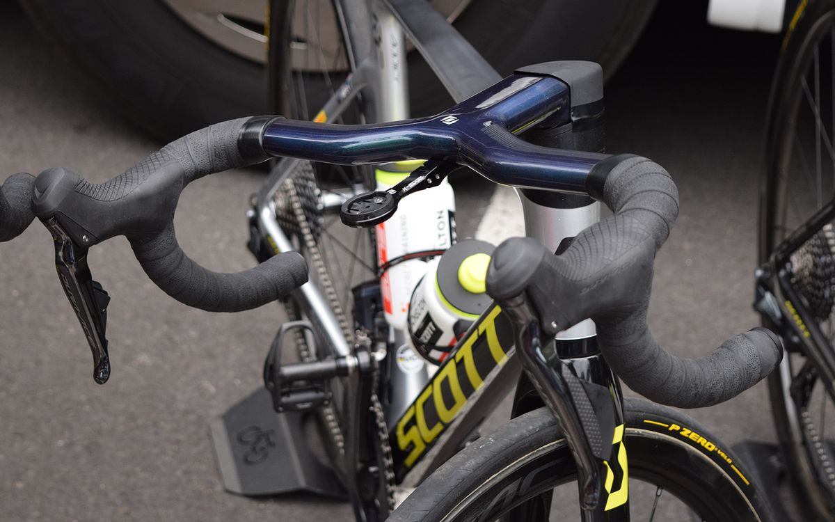The new cockpit system features an out-front computer mount from K-Edge