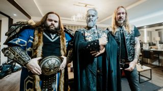 Powerwolf, Wind Rose and Hammerfall in a dressing room