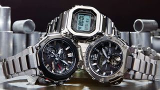 Three Casio G-Steel watches