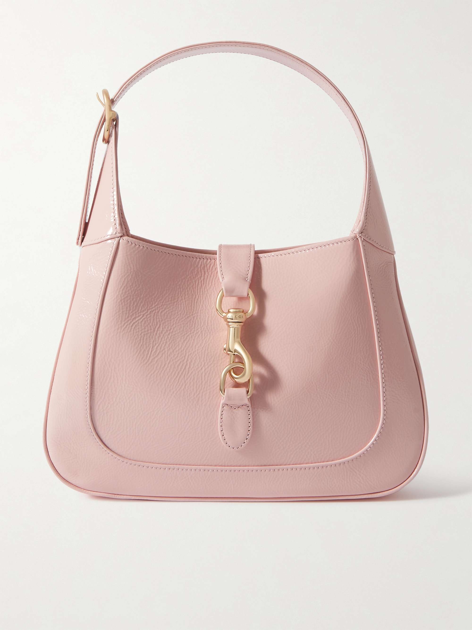 Jackie Small Patent-Leather Shoulder Bag