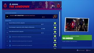 Fortnite The Lowdown challenges