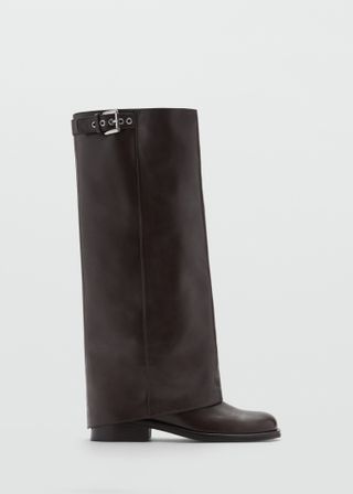 Buckles Leather Boots