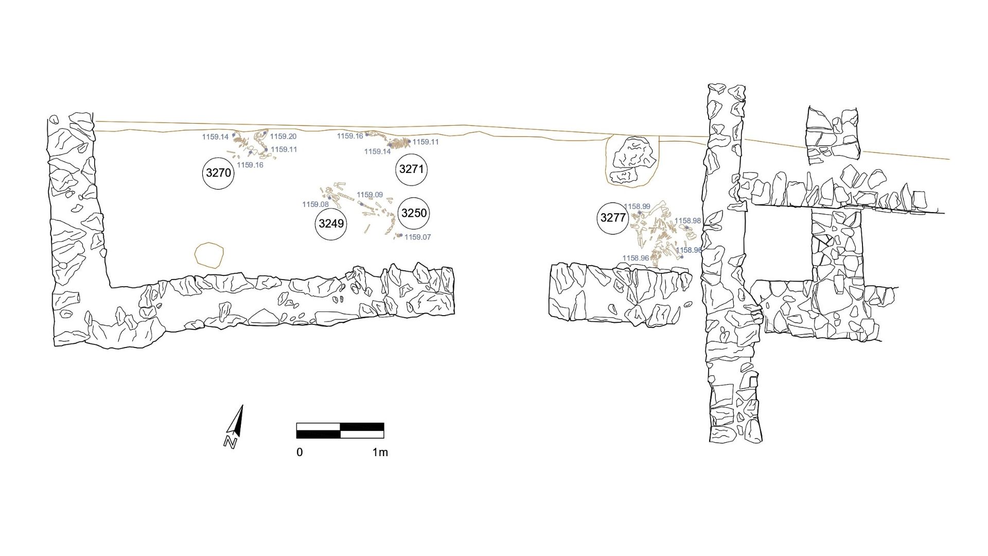 Drawing of the farmhouse at Tossal de Baltarga.