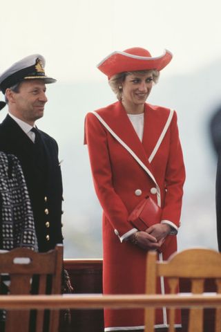 Princess Diana red dress