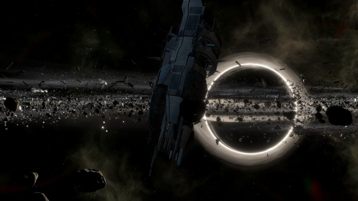 collector base in front of supermassive black hole in stellaris