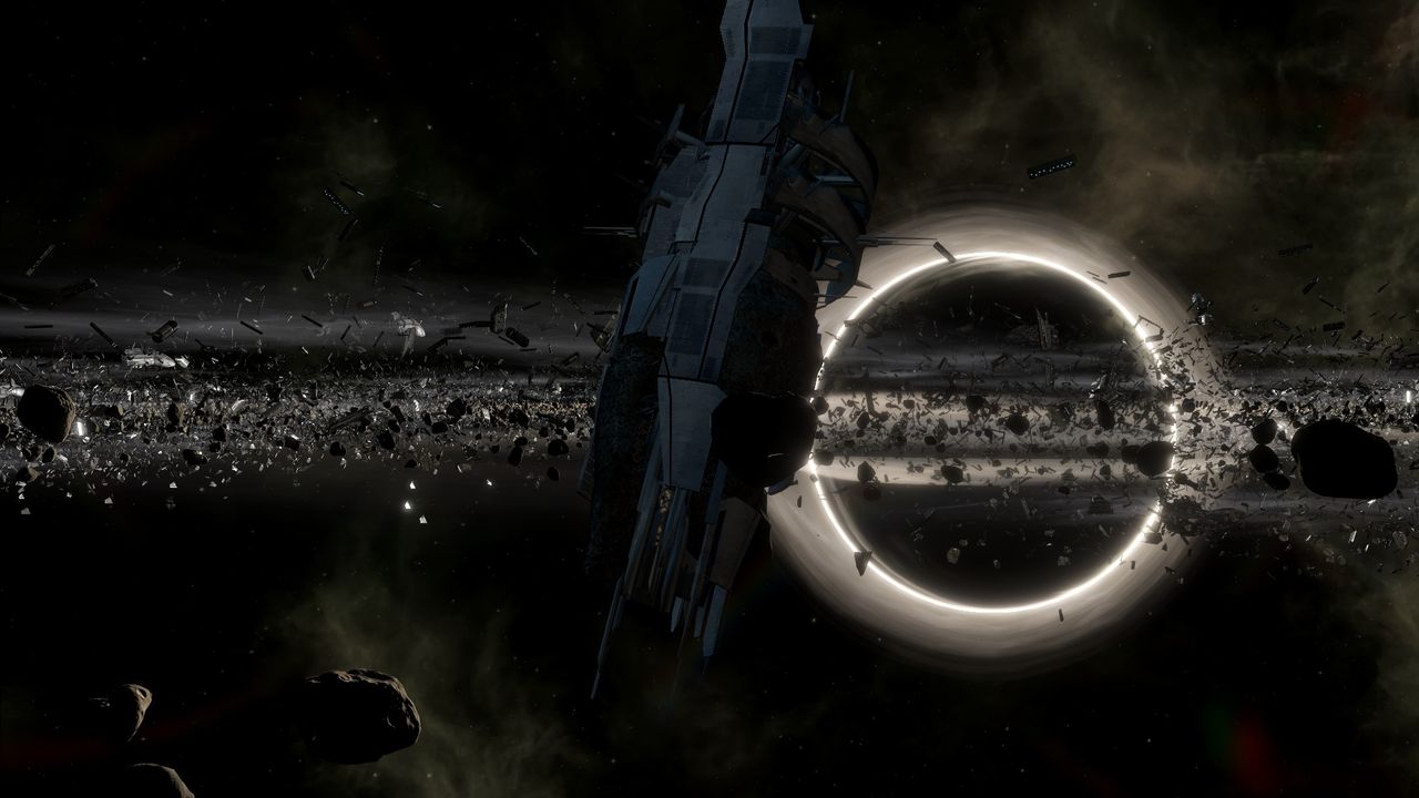 collector base in front of supermassive black hole in stellaris