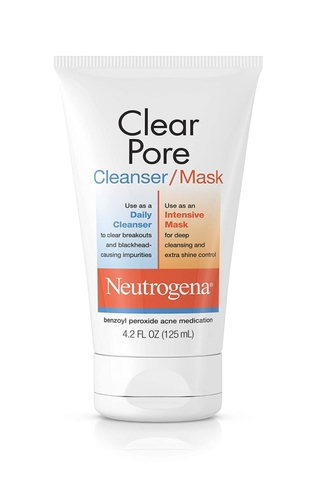 A tube of Clear Pore Cleanser/Mask set against a white background.