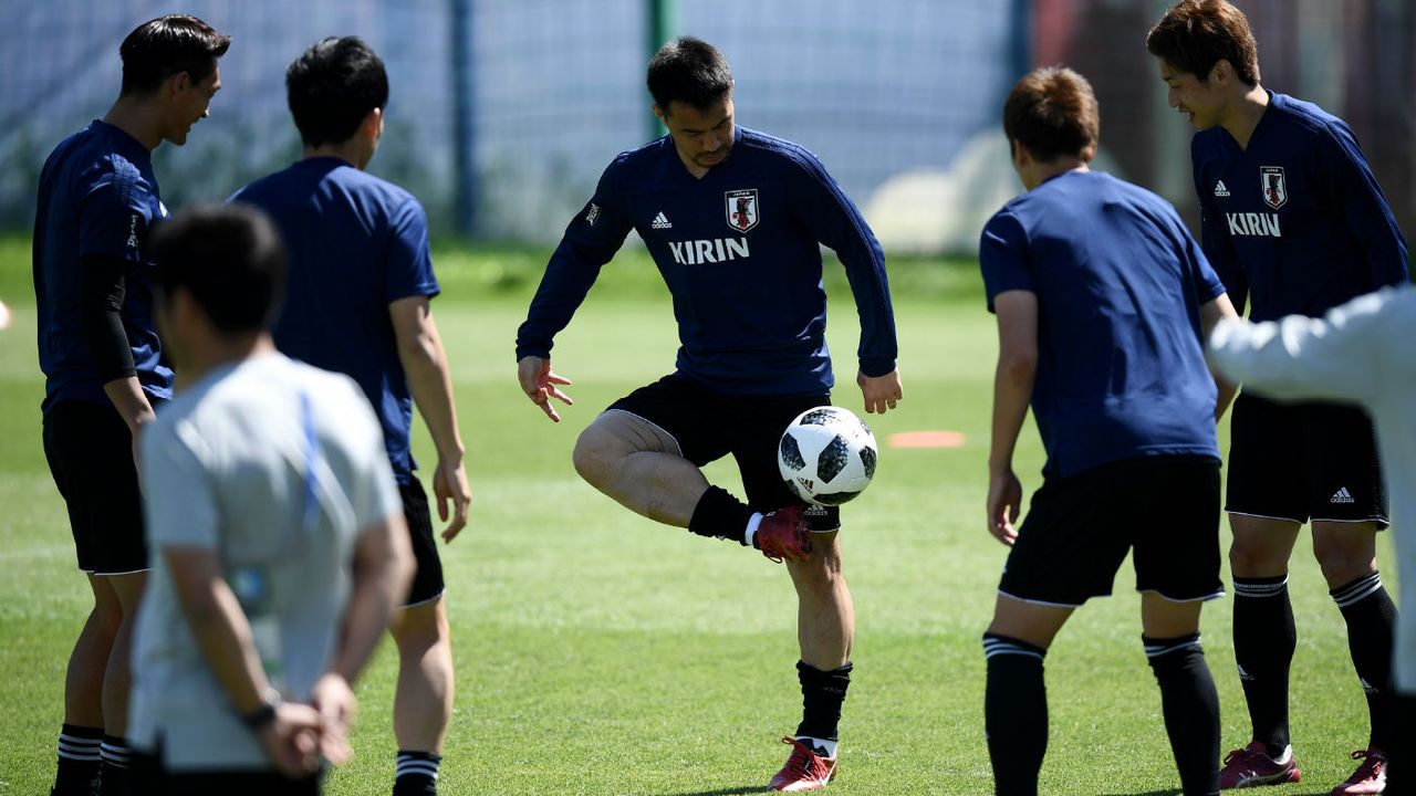 Japan vs. Senegal World Cup group H Shinji Okazaki