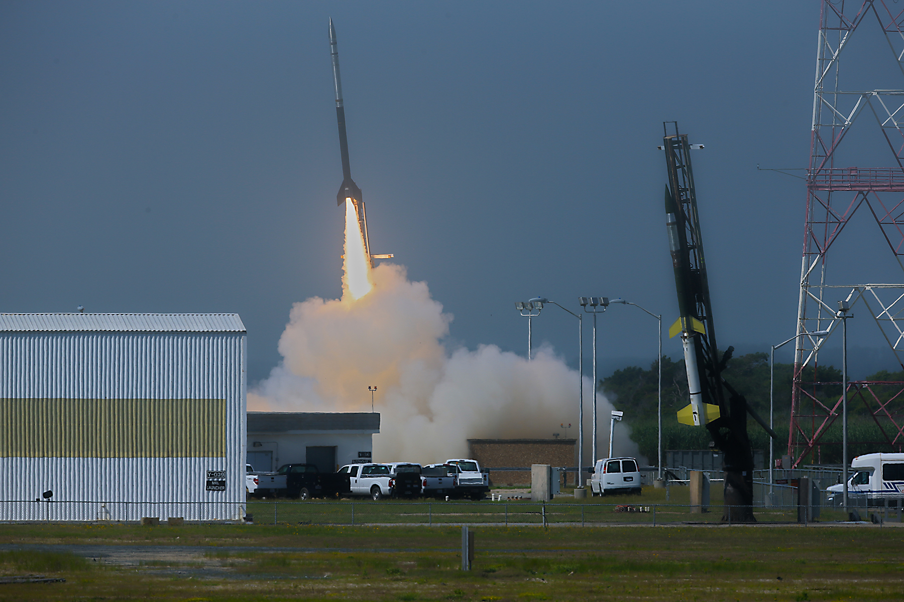 A NASA Black Brant V sounding rocket launches from the agency&#039;s Wallops Flight Facility on Wallops Island, Va., at 10:31:25 a.m. ET on July 4, 2013. 