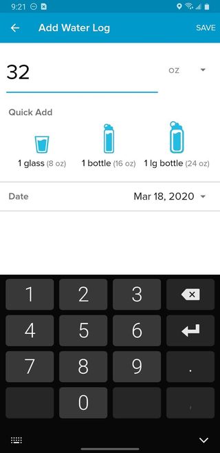 Fitbit App Water 2