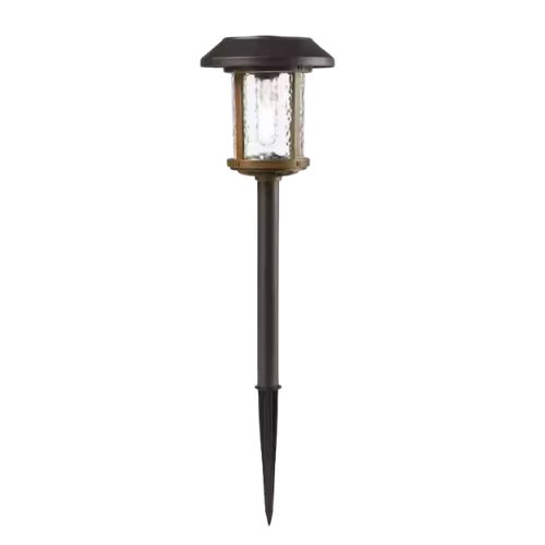 Black stake outdoor light