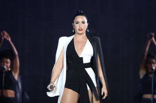 US singer Demi Lovato performs at the Rock in Rio Lisboa 2018 music festival in Lisbon, Portugal, on June 24, 2018