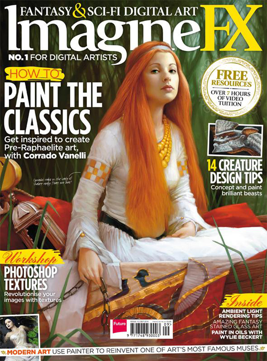 Here's how the final artwork looked on the front cover of Imagine FX magazine