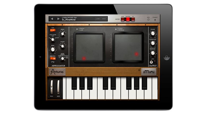 X/Y pads and an arpeggiator are added to the Mini's audio arsenal. Better than real knobs? Only you can decide.