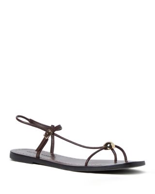 Women's Strappy Embellished Thong Sandals