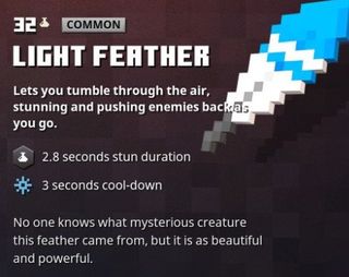 Minecraft Dungeons Light Feather