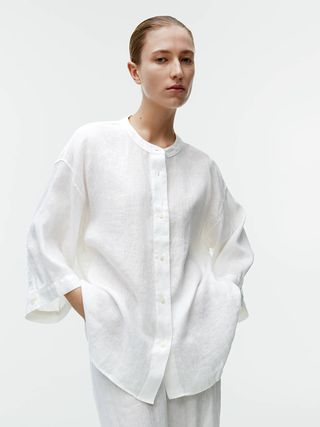 Relaxed Linen Shirt - White - Arket Gb