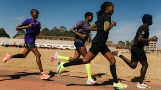 a photo of Faith Kipyegon training