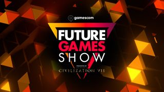 The logo and artwork for the Future Games Show at gamescom 2024