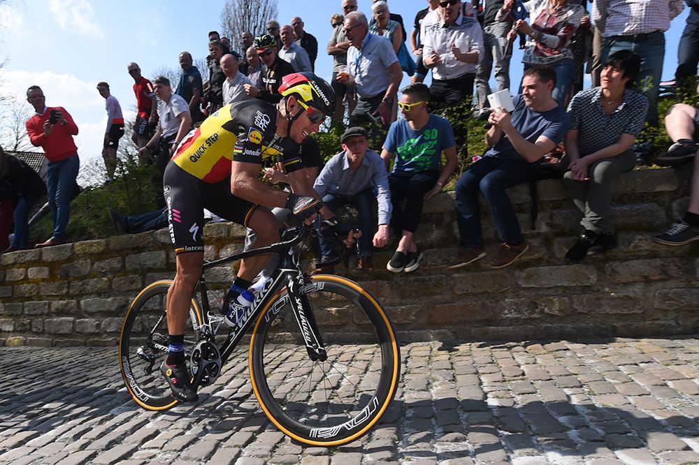 Philippe Gilbert solos to the win during stage 1 at Three Days of De Panne
