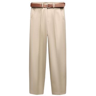 Belted Chino Trousers