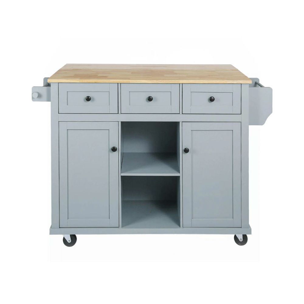 Pale blue kitchen trolley