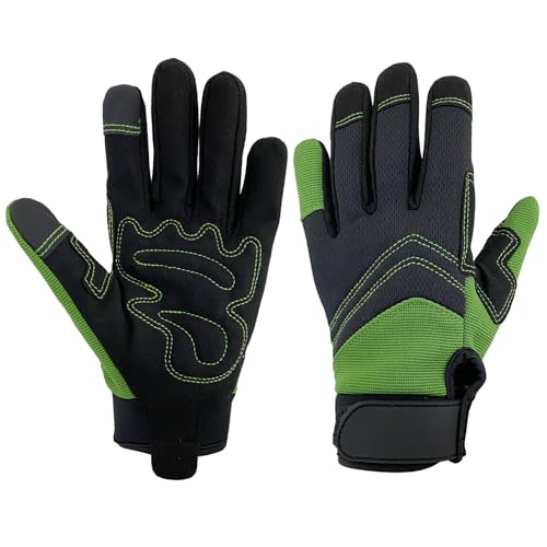 Gardening Glove for Men and Women, Thorn Proof &amp;amp; Puncture Resistant Working Gloves, Safety Work and Weeding, Planting Gifts for Women, With Touchscreen (green, L)