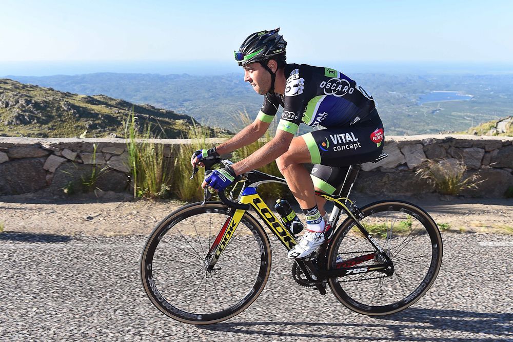 Stage 4 winner Eduardo Sepulveda en route to the line.