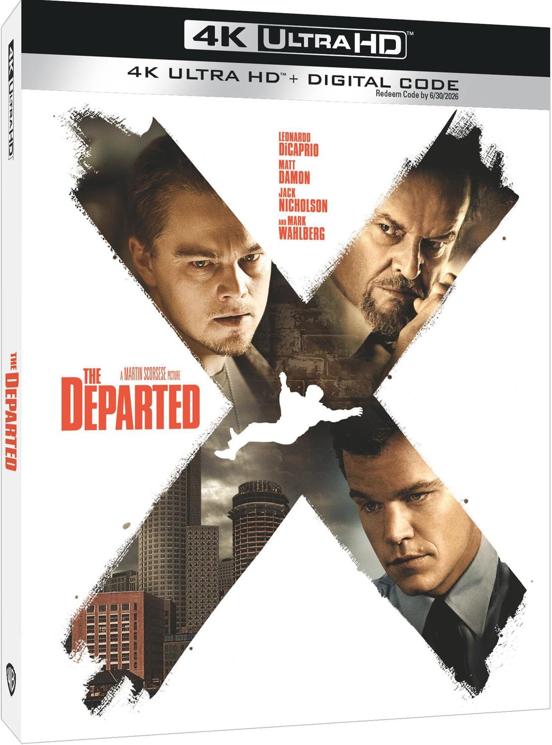 The Departed 4K HD cover with an X 
