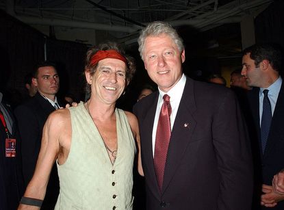 Keith Richards With Bill Clinton 