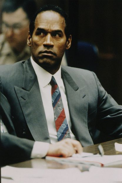 O.J. Simpson arrested for the murder of his wife, 1994