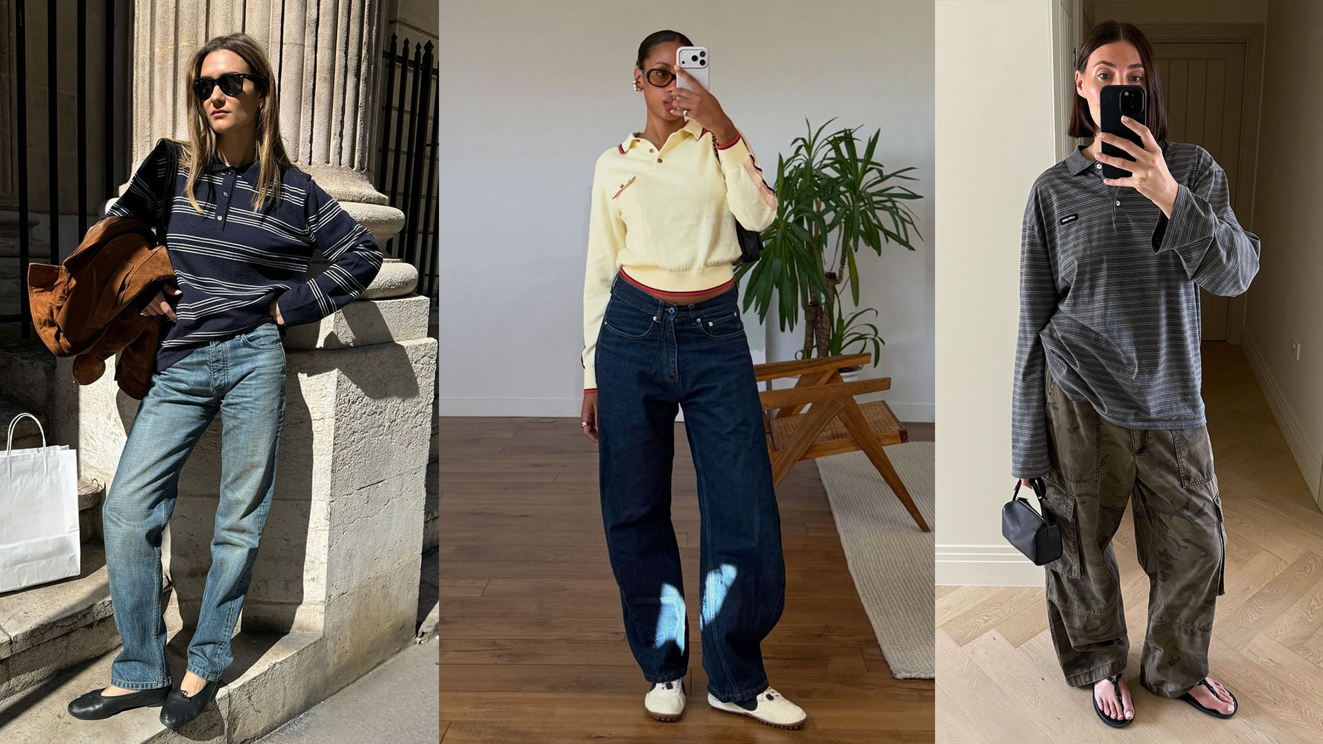 Women wearing polo shirts.