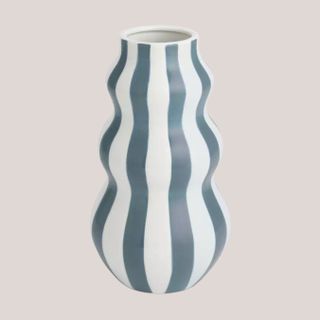 Hand Painted Stripe Vase