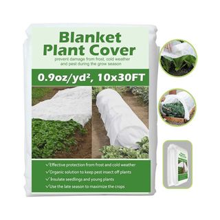 frost cloth for plants on white background