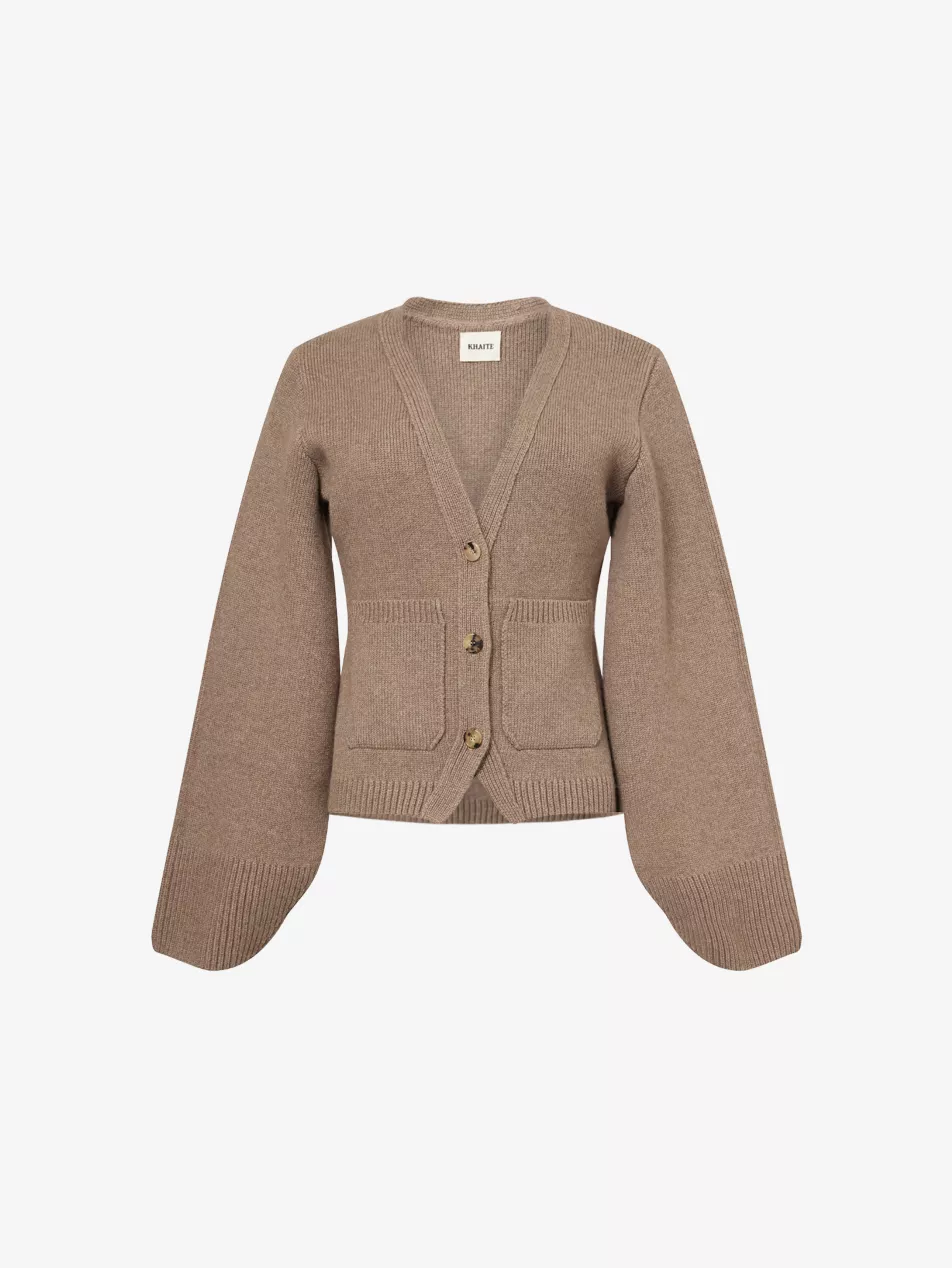 Scarlet V-Neck Cashmere Cardigan
