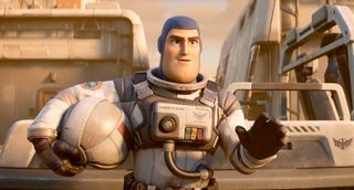 Buzz Lightyear's first suit in "Lightyear" was modeled after the early years of human space exploration with bulky parts.
