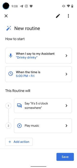 Create Google Assistant Routine Step 12