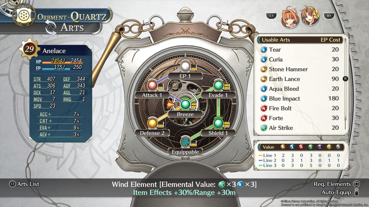 Orbment in Trails in the Sky Second Chapter