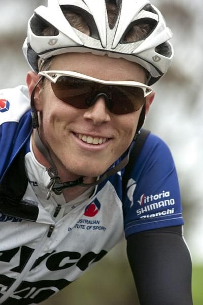 Dennis the menace: Rohan Dennis (Team Jayco Skins) was all smiles back in the peloton. Dennis is gearing up for the upcoming World Championships in Geelong at the end of the month.