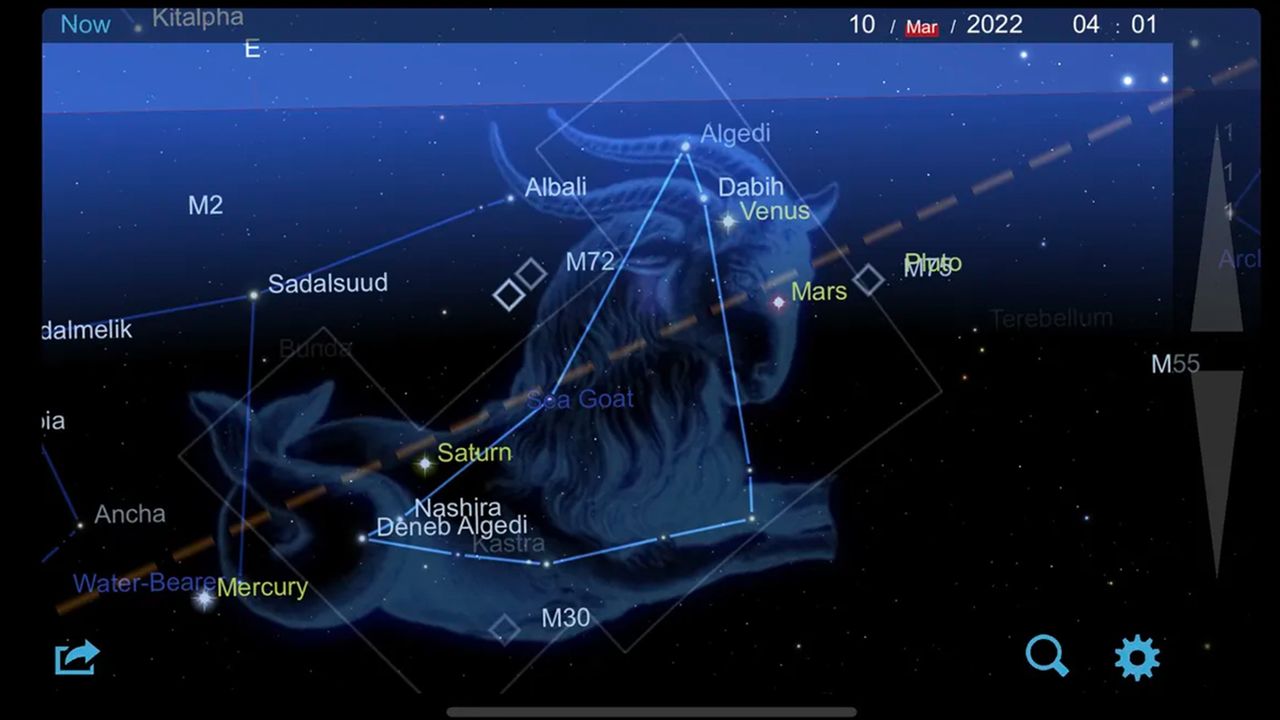 Screenshot of the Star Chart App