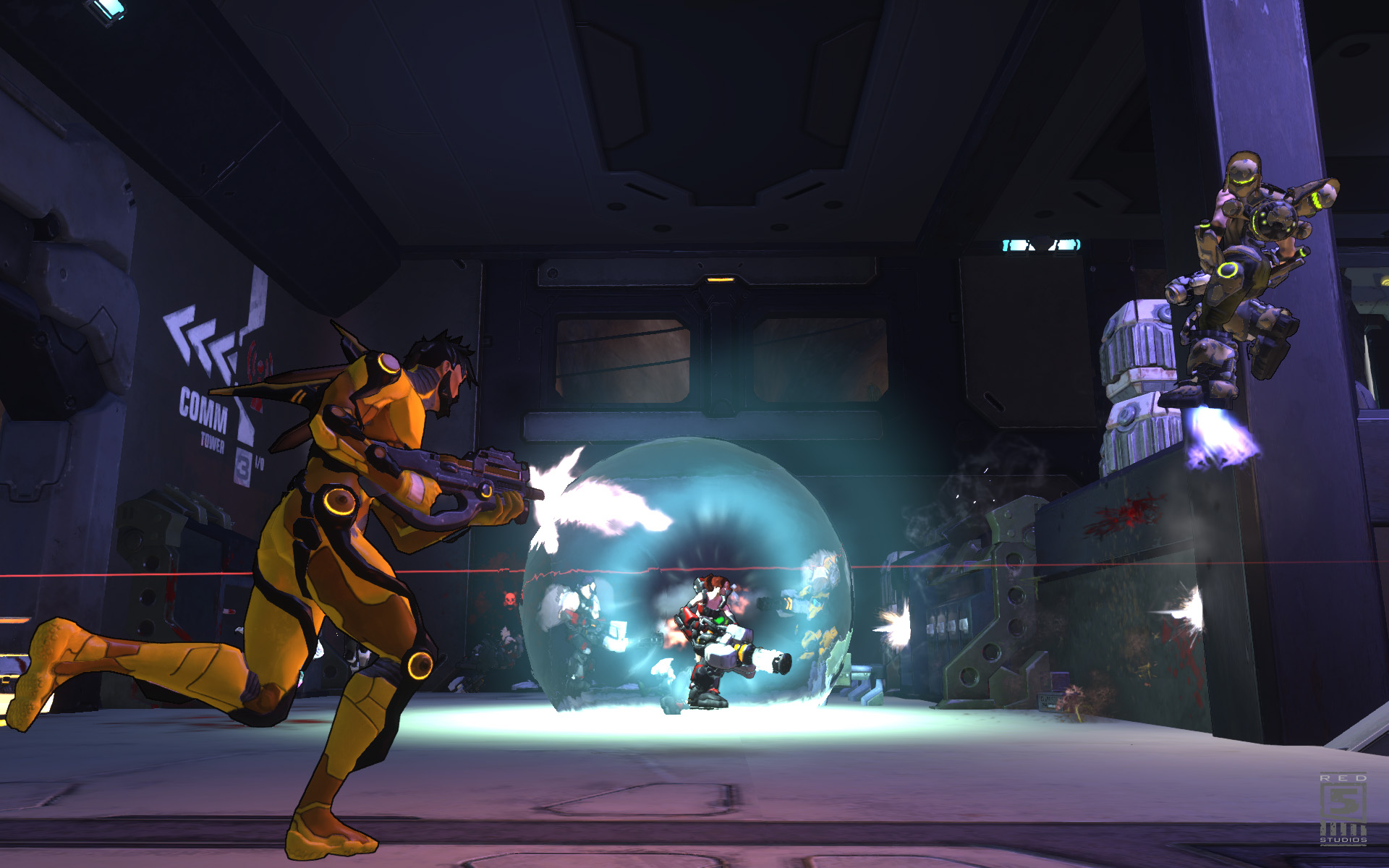 Recon Battleframes have light armor and long ranged weapons