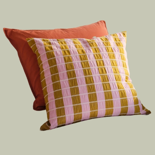 IKEA, Ommj&amp;Auml;nge Cushion Cover - Pink/beige 50x50 Cm