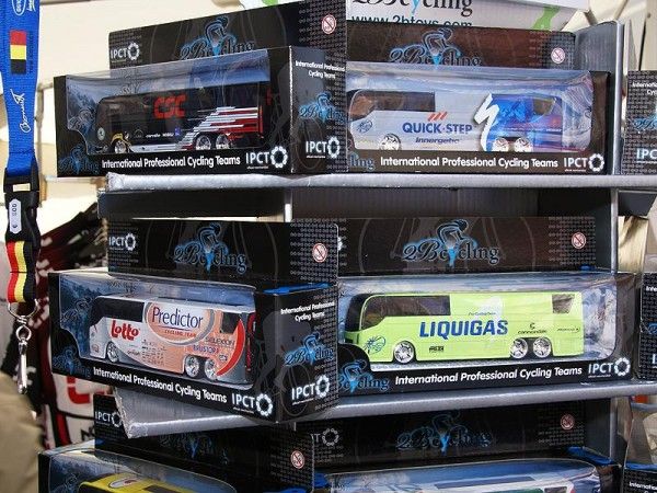 Think Belgians are crazy about cycling? Street vendors sold replica jerseys, hats&hellip; and even toy team buses.
