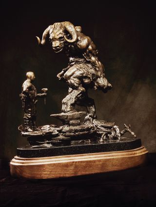 Deal With the Devil by the Shiflett brothers, who John Howe describes as the "Frank Frazetta" of sculpting
