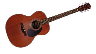 The Richtone body shape has more rounded shoulders and a narrower waist than a dreadnought