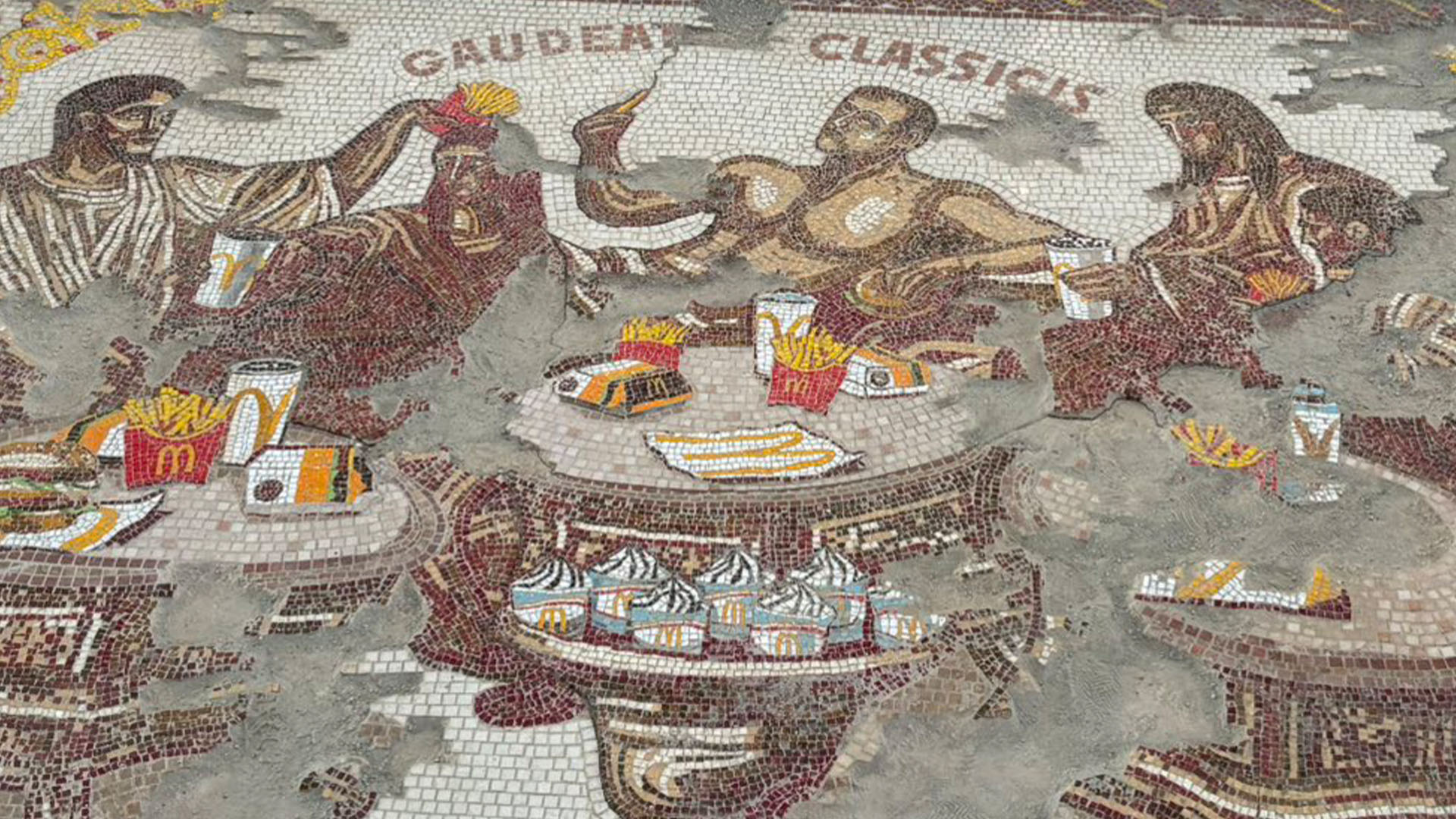 Picture of the McDonald&#039;s mosaic via @jdmccafferty on X