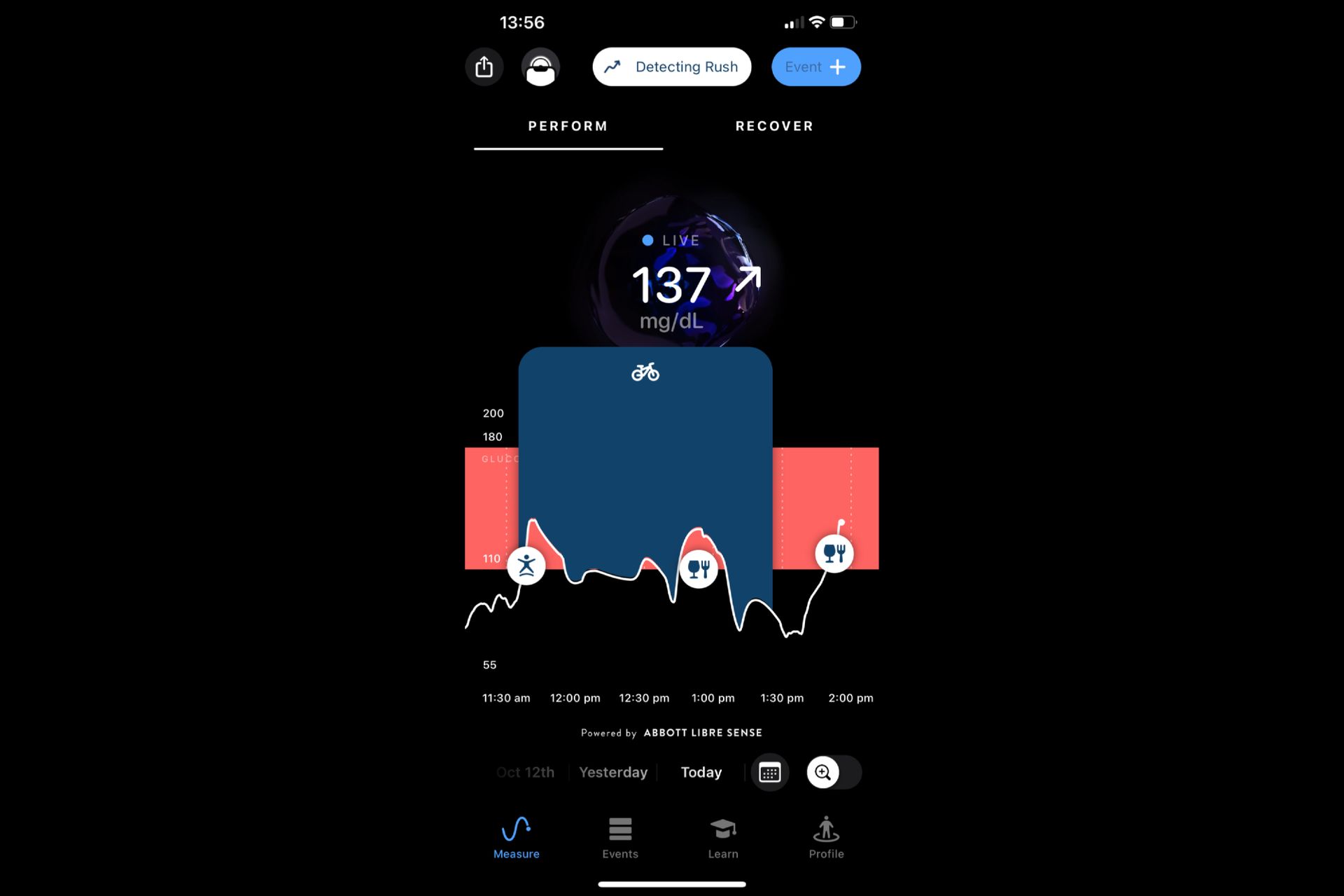 Image shows the Supersapiens app