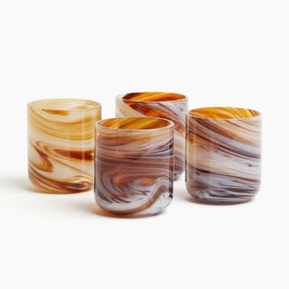 4-pack Patterned Beverage Glasses